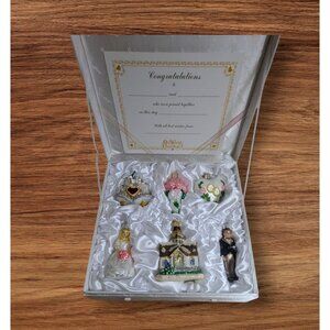 Old World Christmas Wedding Celebrations Glass Ornament Set